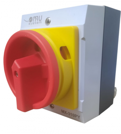 Intrerupator 10A 4kw 0-1 ON-OFF 3 poli 400V AC IP65 industrial aplicat casetat blocabil 3x10A [1]