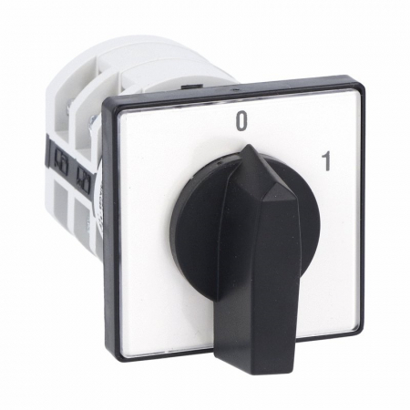 Intrerupatoare pentru tablouri electrice - Intrerupator 25A 7.5kw 0-1 ON-OFF 3 poli IP40 industrial cu came incastrabil cu came PACO pentru tablouri