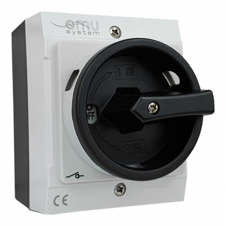 Intrerupator 3 poli 25A 7,5kw IP65 cu carcasă pornit/oprit 400V blocabil [1]