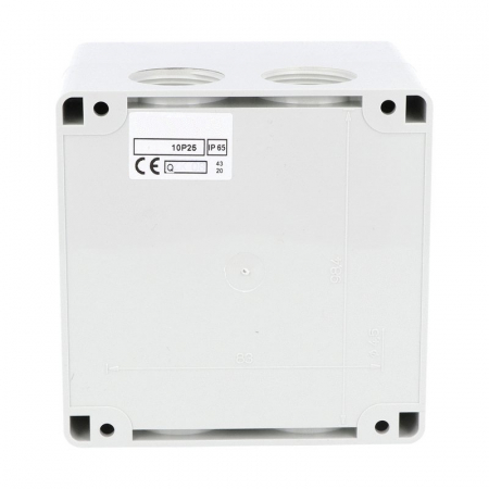 Intrerupator 32A 11kw 0-1 ON-OFF 3 poli IP65 90x90mm cu came industrial aplicat casetat cu maner galben rosu [4]