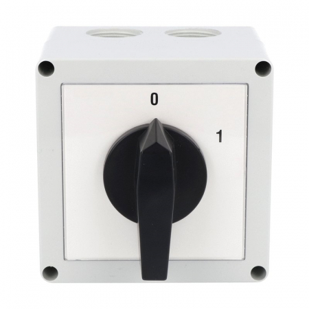 Intrerupator 32A 11kw 0-1 ON-OFF 3 poli IP65 cu came industrial aplicat casetat [1]