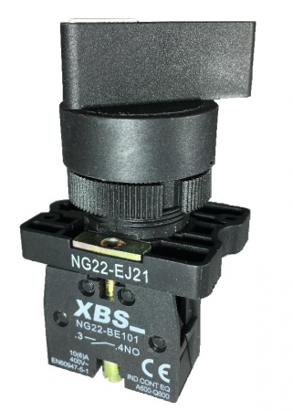 Intrerupator buton 0-1 6A 1NO contact normal deschis 230V pentru tablouri electrice