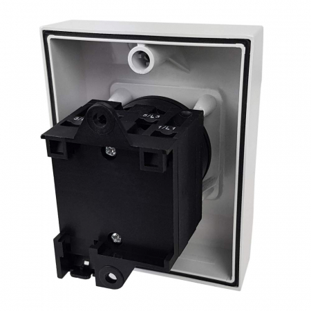 Intrerupator 20A 4kw 0-1 ON-OFF 3 poli 400V AC IP65 industrial aplicat casetat [4]