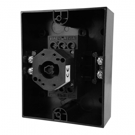 Intrerupator 25A 7.5kw 0-1 ON-OFF 3 poli 400V AC IP65 industrial aplicat casetat [2]