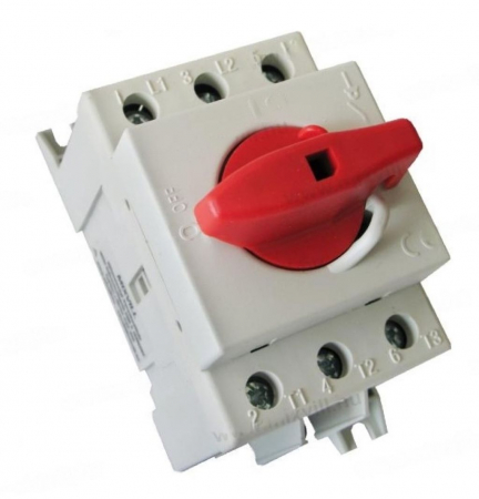 Intrerupatoare pentru tablouri electrice - Intrerupator modular rotativ 3 poli 80A 0-1 ON-OFF IP20 montaj pe sina sau cu suruburi