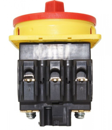 Intrerupator principal 63A 3 poli 22kW de urgenta incastrat cu placa galbena frontala 88x88mm [1]