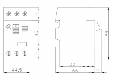 Intrerupator 1.6-2.5A protectie motor magneto-termic  montaj pe sina IP20 [7]