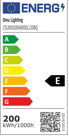 Lampă industrială 200W 120lm/W 24000lm 4000K Low Bay led (Instalare până la 6 metri înălţime) 1278x142.8mm IP65, garantie 5 ani [3]