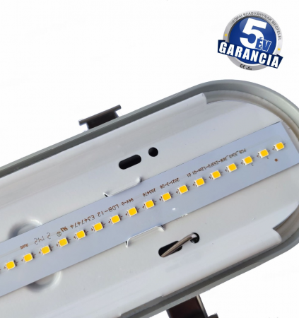 Lampa industriala corp led 120cm 33W 4000K alb natural 4620lm 140lm/W ABS+PC cu cleme metalice fara palpaire IP65 5 ani garantie pentru hale sau depozite [4]