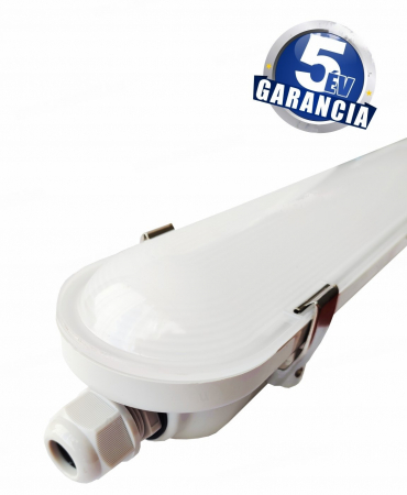 Lampa industriala corp led 120cm 33W 4000K alb natural 4620lm 140lm/W ABS+PC cu cleme metalice fara palpaire IP65 5 ani garantie pentru hale sau depozite [1]