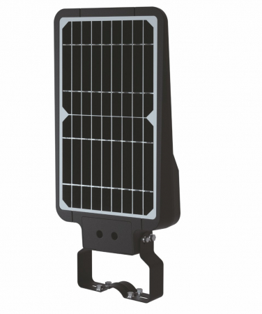 Lampă stradală solară 40W 6000lm 4000K lumina naturală / neutră corp iluminat culoare neagră cu senzor de mişcare IP65 [1]