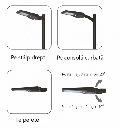 Lampă stradală solară 40W 6000lm 4000K lumina naturală / neutră corp iluminat culoare neagră cu senzor de mişcare IP65 [2]