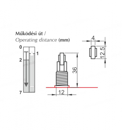Limitator de cursa cu rola buton de limită 1NO+1NC comutator de poziție cu buton de presiune cu role IP40 [1]