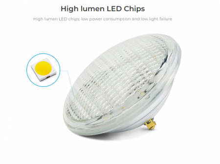 Lumină pentru piscină Mi-Light MiBoxer LED pentru sistem LoRa 433MHz 18W PAR56 IP68 RGB+CCT PW02 spot subacvatic [7]