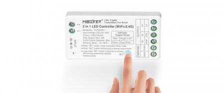 Mi-Light MiBoxer Group Control Controler de bandă LED 2 în 1 (WiFi+2.4G) CCT 12-24V 144/288W 12A FUT0 [2]
