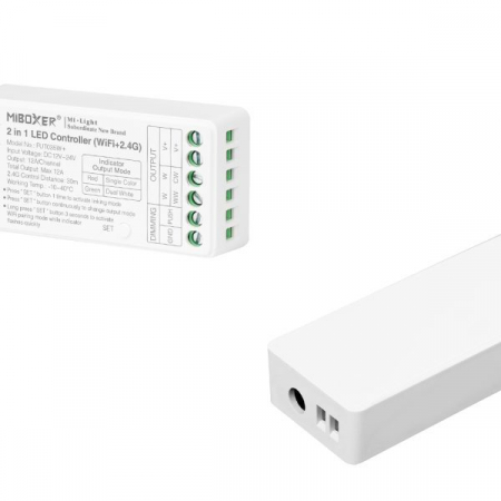 Mi-Light MiBoxer Group Control Controler de bandă LED 2 în 1 (WiFi+2.4G) CCT 12-24V 144/288W 12A FUT0 [5]