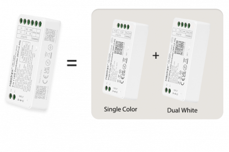Mi-Light MiBoxer Group Control Controler de bandă LED 2 în 1 (WiFi+2.4G) CCT 12-24V 144/288W 12A FUT0 [4]