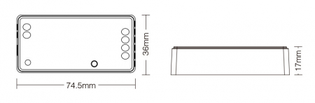 Mi-Light MiBoxer Group Control Controler de bandă LED 2 în 1 (WiFi+2.4G) CCT 12-24V 144/288W 12A FUT0 [3]