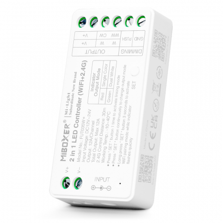 Mi-Light MiBoxer Group Control Controler de bandă LED 2 în 1 (WiFi+2.4G) CCT 12-24V 144/288W 12A FUT0 [1]