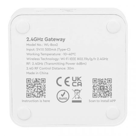 Mi-Light MiBoxer Group Control Gateway de 2,4 GHz pentru controlul zonei Smartlife gateway WL-Box2 [1]