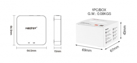 Mi-Light MiBoxer Group Control Gateway de 2,4 GHz pentru controlul zonei Smartlife gateway WL-Box2 [4]