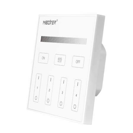 Banda led si accesorii - Mi-Light MiBoxer Group Control grup LED (4 zone) intensitate lumina control zone telecomandă albă T1