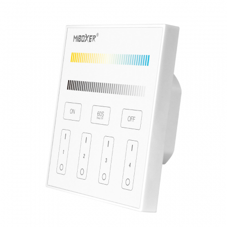 Banda led si accesorii - Mi-Light MiBoxer Group Control grup LED (zonă) telecomandă de perete controler de temperatură de culoare DIM+CCT 86x86mm