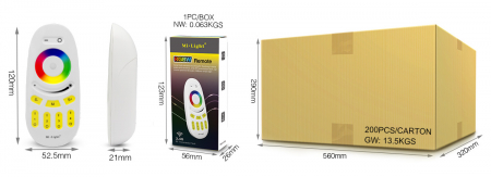 Mi-Light MiBoxer Group Control RGBW grup LED (4 zone) control zone telecomandă albă FUT096 [3]