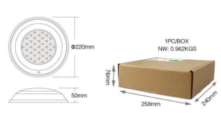 Mi-Light MiBoxer Lumină LED pentru piscină 433MHz LoRa montată pe perete 15W exterior IP68 RGB+CCT UW01 [5]