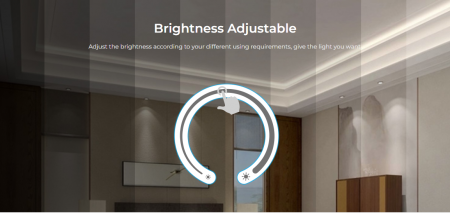 Mi-Light MiBoxer negru-touch dimmer variator telecomandă DIM FUT087 [7]