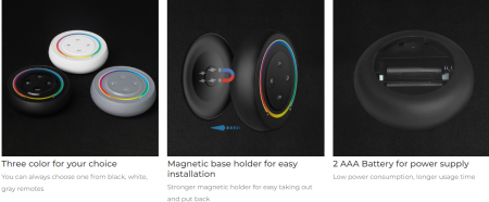 Mi-Light miboxer S2W Telecomandă curcubeu cu 4 zone luminozitate, culoare, control temperatură RGB+CCT culoare albă [6]