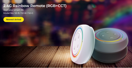 Mi-Light miboxer S2W Telecomandă curcubeu cu 4 zone luminozitate, culoare, control temperatură RGB+CCT culoare albă [4]