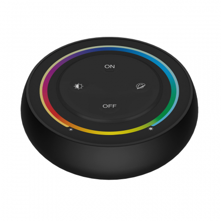 Banda led si accesorii - Mi-Light miboxer S2B Telecomandă curcubeu cu 4 zone luminozitate, culoare, control temperatură RGB+CCT culoare negru