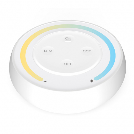 Banda led si accesorii - Mi-Light MiBoxer Sunrise luminozitate și control al temperaturii culorii controller telecomandă albă DIM+CCT S1-W