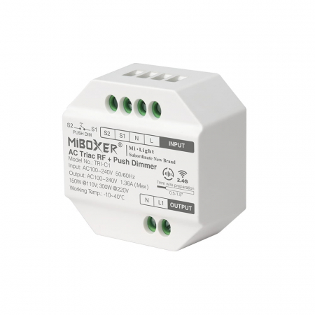 Lampi - Mi-Light TRI-C1 AC Triac RF + Push Dimmer MiBoxer Mi-Light