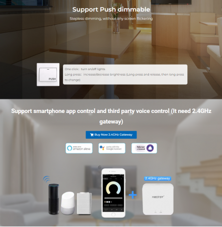 Mi-Light TRI-C1 AC Triac RF + Push Dimmer MiBoxer Mi-Light [10]