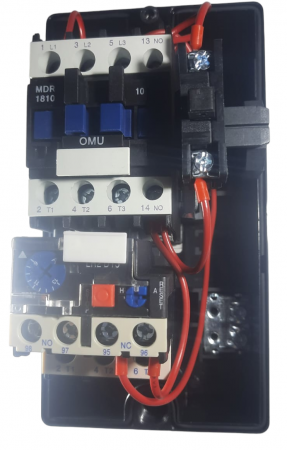 Motor starter 1.6-2.5A (0.75kW) 230V pornire motor echipat cu contactor si releu termic IP65 [4]