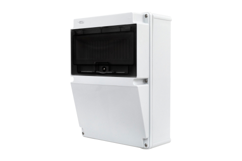 Tablouri din plastic - Panou din plastic ABS neechipat 10 module 290x210mm IP66 organizare de santier