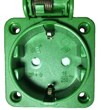 Panou electric din plastic echipat cu 2 prize monofazice schuko 16A 210x110x112mm IP44 organizare de santier fara sigurante si fara legaturi ( fara fire) [4]