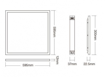 Panou LED Mi-Light MiBoxer 40W 595x595mm DIM+RGB+CCT FUTL01 60x60cm 2800lm [3]