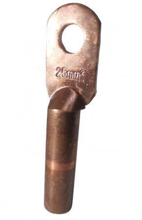 Papuci si mufe - Papuc electric cupru Cu 25mm²terminali tubulari diametru gaura 8mm lungime 70mm