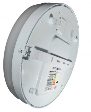Plafoniera led 24W rotunda 280x57mm CCT lumina ajustabila calda (3000K 2070lm) naturala(4000K 2400lm) sau rece (2200lm) IP65 rezistenta la socuri IK10 100lm/W [2]