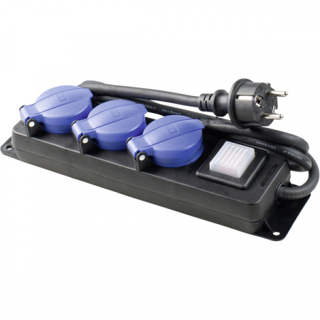 Prelungitoare casnice - Prelungitor cu 3 prize cablu 1.5m H07RN-F 3G2,5 230V 16A max. 3500W IP44