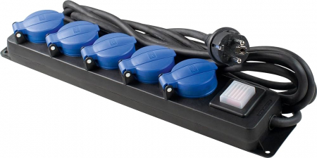 Prelungitoare casnice - Prelungitor cu 5 prize cablu 1.5m H07RN-F 3G2,5 230V 16A max. 3500W IP44