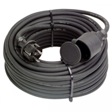Prelungitoare - Prelungitor flexibil cauciuc in executie grea 25 metri 3x2.5 3500W H07RN-F 250V IP44