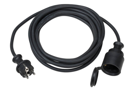 Prelungitoare casnice - Prelungitor flexibil cauciuc in executie grea 5 metri 3x2.5 3500W H07RN-F 250V IP44