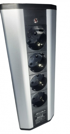 Prelungitor grup 4 prize schuko pentru colt montaj pe blat sau birou 16A 3680W 230V cablu 1.8 metri 3G1.5 si led indicator de prezenta tensiune [11]