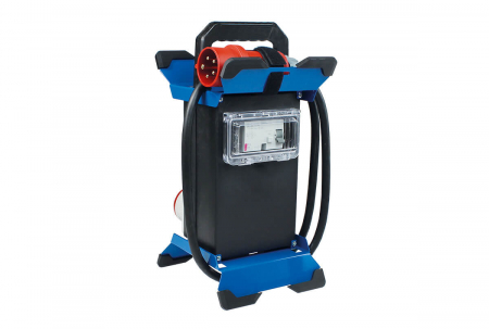 Prelungitor Stecky II pentru santier cu 4 prize monofazice schuko 16A 250V , 2 trifazice CEE 5 poli 16A IP44 si protectie diferentiala [1]