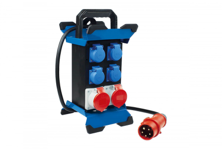 Prelungitoare - Prelungitor Stecky pentru santier cu 4 prize monofazice 2PE/16A/250V si 2 trifazice CEE 5 poli 16A IP44
