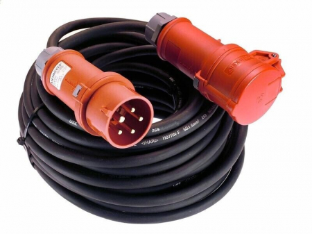 Prelungitoare - Prelungitor trifazic 30m cablu 5G2.5 H07RN-F 16A aprox. 11kW IP44